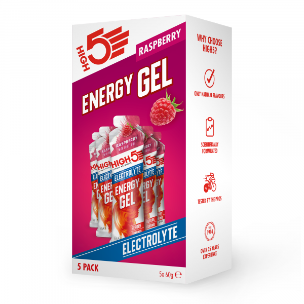 HIGH5 ENERGIAGEELI ELEKTROL. RASPBERRY 60g