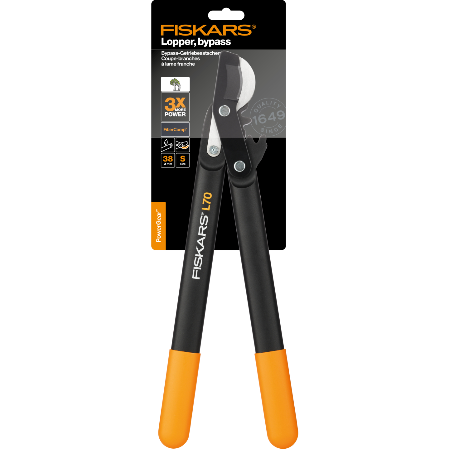 Fiskars Powergear Raivaussakset S koukkuteräl