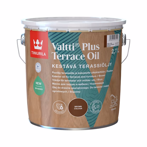 Valtti Plus Terassiöljy 2,7l ruskea