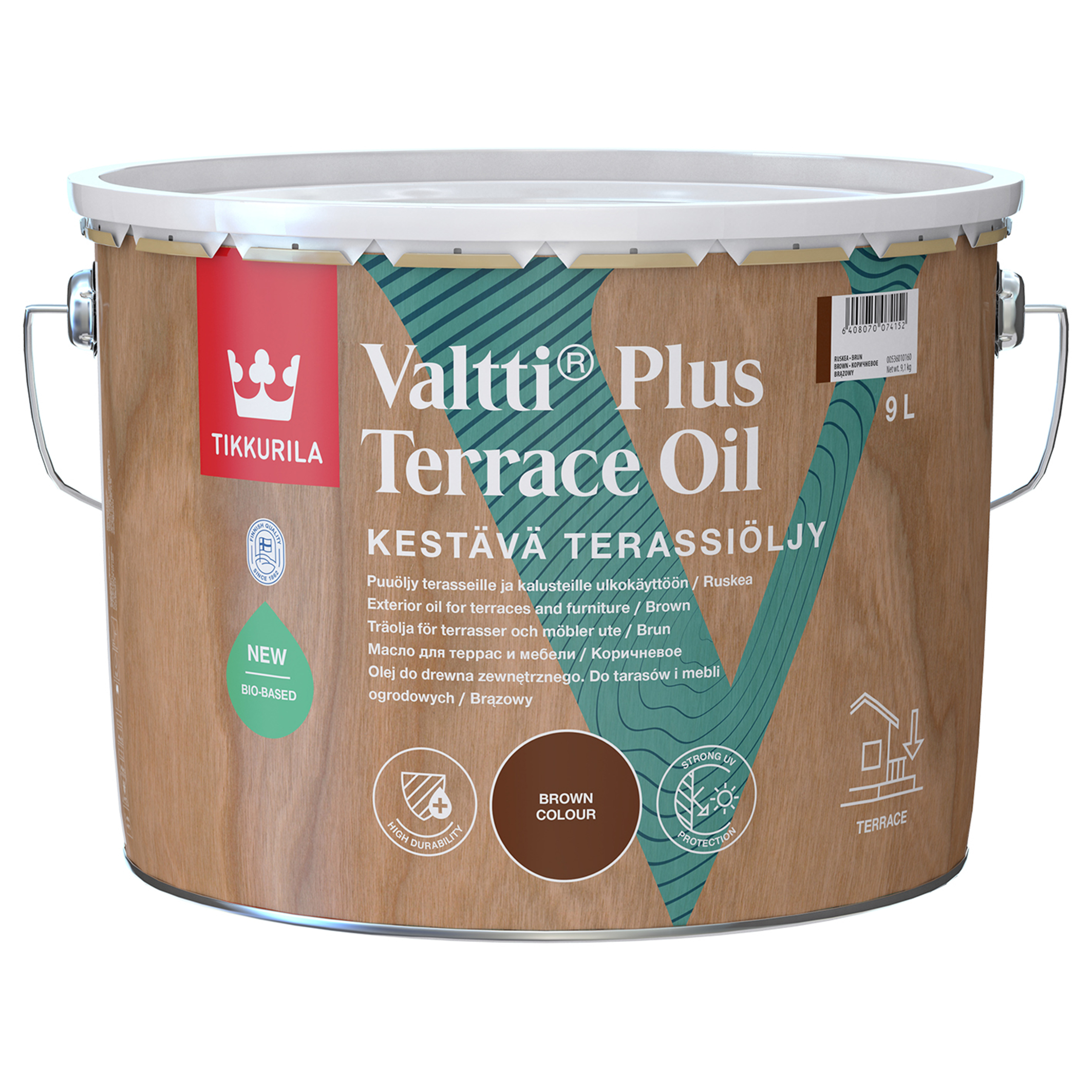 Valtti Plus Terassiöljy 9l ruskea