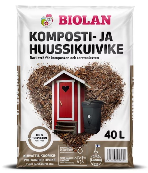 Biolan Komposti- ja huussikuivike 40 l