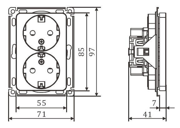 Pistorasia Etman Novett 2540108 2S/16A/IP21 UKJ 0X VAL, MATALA