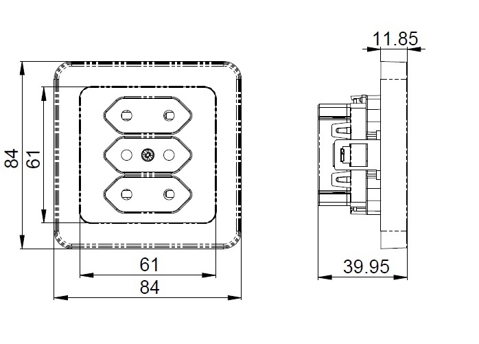 Pistorasia Etman DesignX 2540139 3E/16A/IP21 UKR MUS