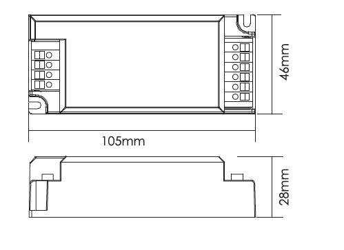 LED-ohjain 4012800 RGB power repeater 3x3A