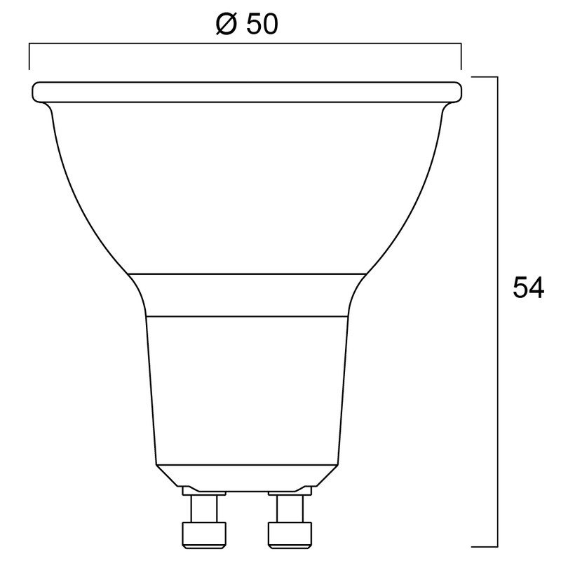 LED-lamppu 478013 LED Kohdelamppu 4,2W GU10 3000K