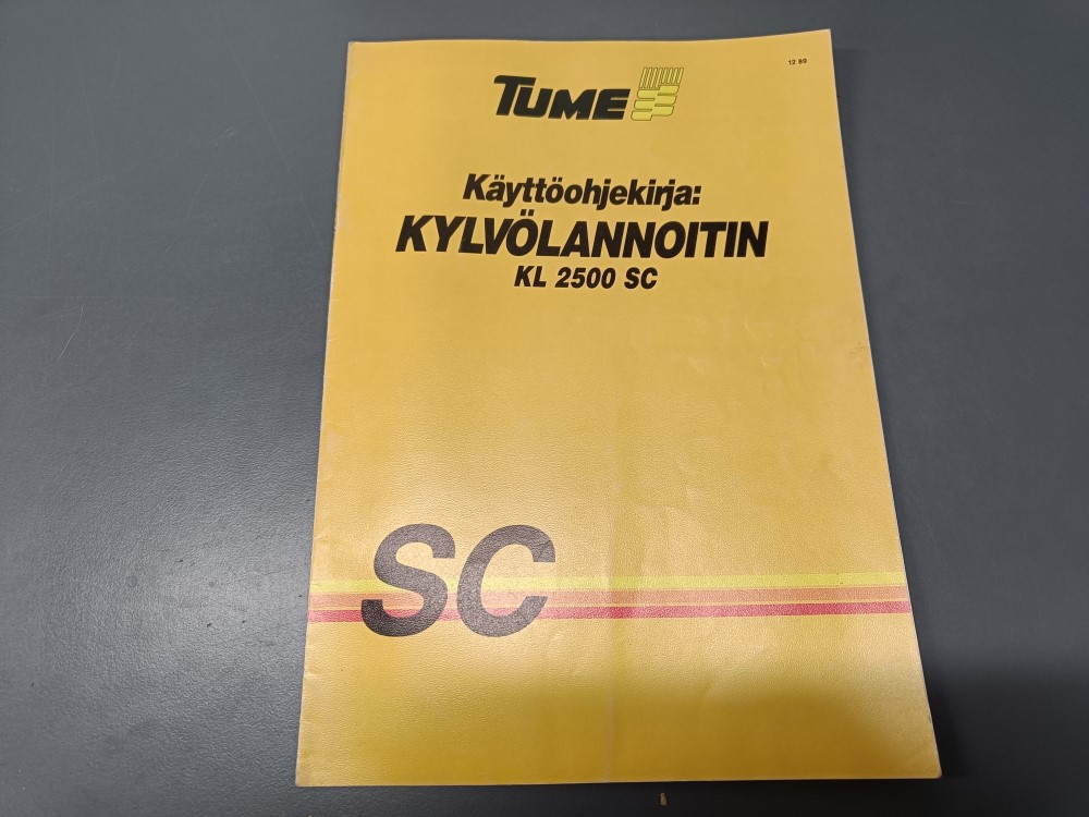 Tume kylvölannoittimen KL2500SC / Käyttöohjekirja