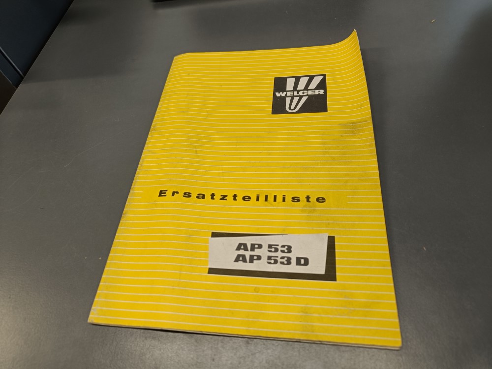Welger AP 53, AP 53 D / paalaimen varaosaluettelot
