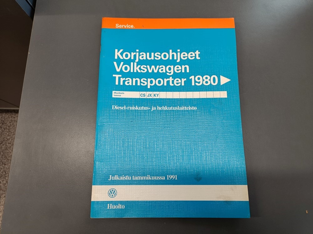 Volkswagen Transporter 1980 / Korjausohjeet