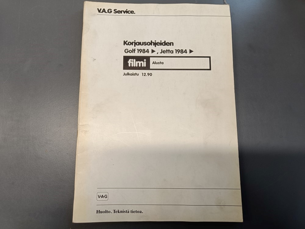 Korjausohjeiden Golf 1984 ja Jetta 1984 / Huolto ja teknistä tietoa, alusta