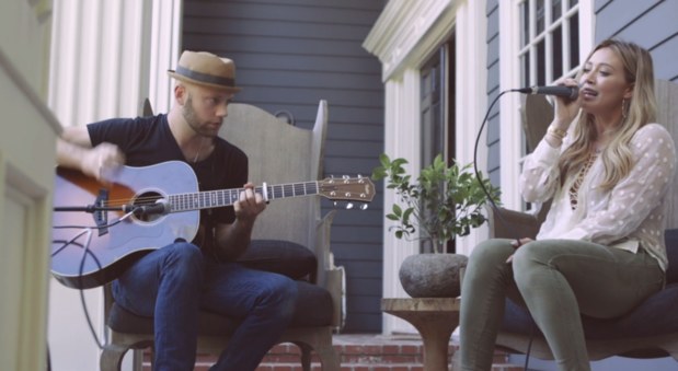 Hilary Duff Wows Vocally With Tattoo Acoustic Performance From Her  Backyard Watch  Directlyrics