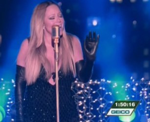 mariah performs at New Years Eve with Carson Daly 2014