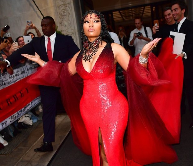 Nicki Minaj 'popped out' of Met Gala gown