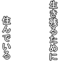 生き残るために住んでいる