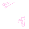流星団ロゴ(細猫桜)