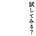試してみる？