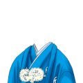 正月用紋付き　斜め向き