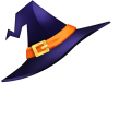 ハロウィン魔女帽子