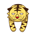 肩乗りぐったりタイガー