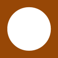 ブラウンの丸い枠