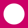 マゼンタ色の丸い枠