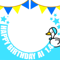 似鳥愛一郎 誕生日お祝いデコ＿丸形