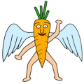 羽の生えたにんじん