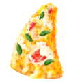 咥えピザ