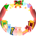 クリスマスのフレーム(枠なし)