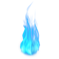 Blue flame