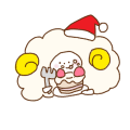 ひつじサンタさんケーキ🍓