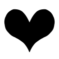 ハート(ブラック)