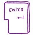 ENTER 手描き