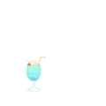 クリームソーダ（水色）