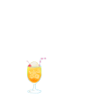 クリームソーダ（オレンジ）