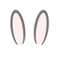 うさ耳グレー