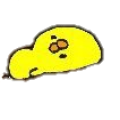 くたばるひよこ