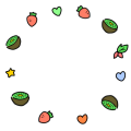 kiwi and strawberry frame