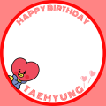 Happy TaeTae Day by @CHOKEMEJHOPE