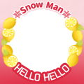 Snow Man HELLO HELLO デコッター_赤