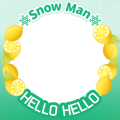 Snow Man HELLO HELLO デコッター_緑