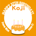 Snowman向井康二くん誕生日