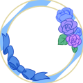 青薔薇とリボン(テスト)
