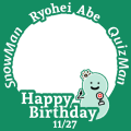 Snow Man 阿部亮平くん Happy Birthdayデコッター