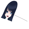 Adoさんのお面（横）
