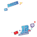 らっだぁ12周年記念ステッカー