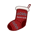 クリスマスの靴下　赤
