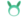 うさぎのかぶりもの　緑