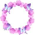 薔薇と蝶