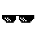 8bit サングラス ちょっと縦長