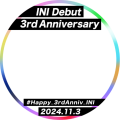 INI デビュー３周年おめでとうアイコンフレーム